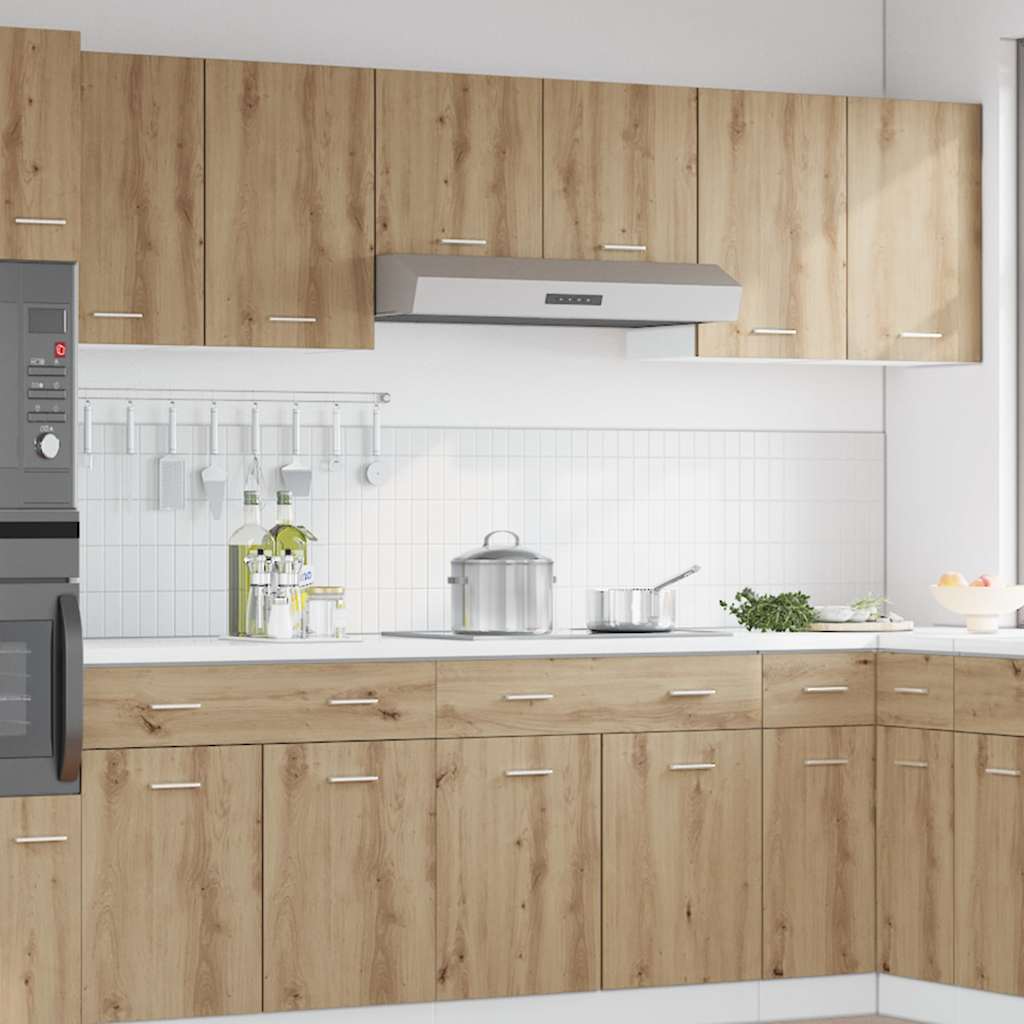 vidaXL Hanging Cabinet Lyons 2 pcs Artisan Oak 50x31x60 cm Engineered Wood