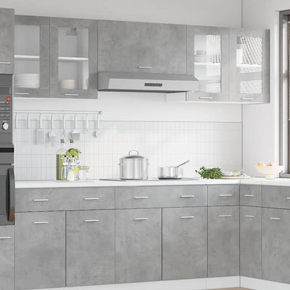 vidaXL Hanging Glass Cabinet Lyon Concrete Grey 80x31x60 cm
