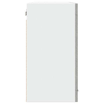 vidaXL Hanging Glass Cabinet Lyon Concrete Grey 80x31x60 cm