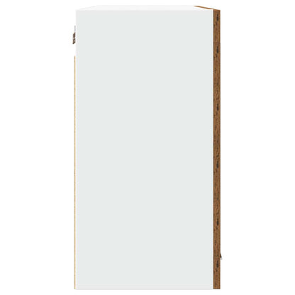 vidaXL Hanging Glass Cabinet Lyon Old Wood 80x31x60 cm Engineered Wood