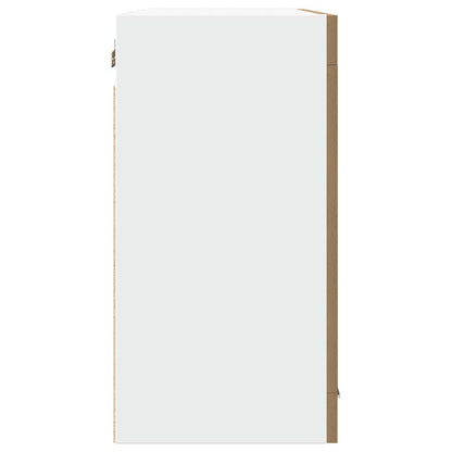 vidaXL Hanging Glass Cabinet Lyon Artisan Oak 80x31x60 cm Engineered Wood