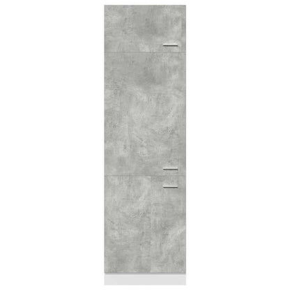 vidaXL Refrigerator Cabinet Lyon Concrete Grey 60x57x207 cm Engineered Wood