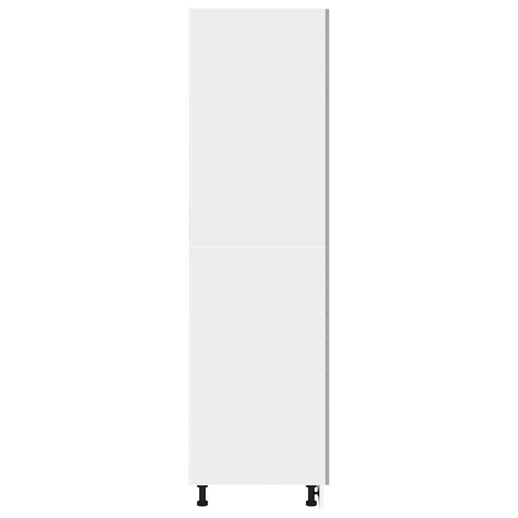 vidaXL Refrigerator Cabinet Lyon Concrete Grey 60x57x207 cm Engineered Wood