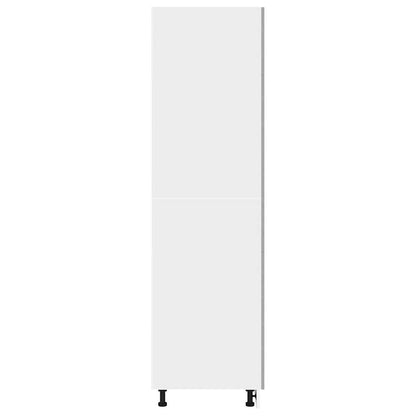 vidaXL Refrigerator Cabinet Lyon Concrete Grey 60x57x207 cm Engineered Wood