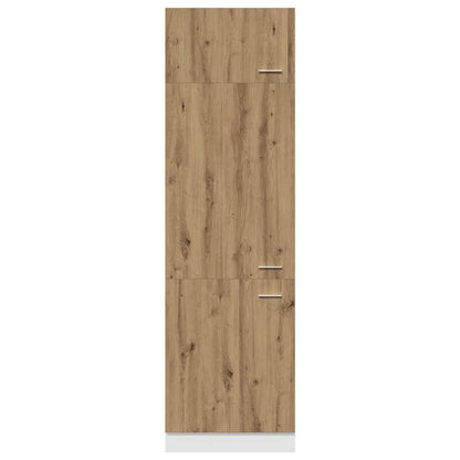 vidaXL Refrigerator Cabinet "Lyon" Artisan Oak 60x57x207 cm Engineered Wood