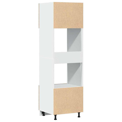 vidaXL Microwave Cabinet Lyon Old Wood 60x57x207 cm Engineered Wood