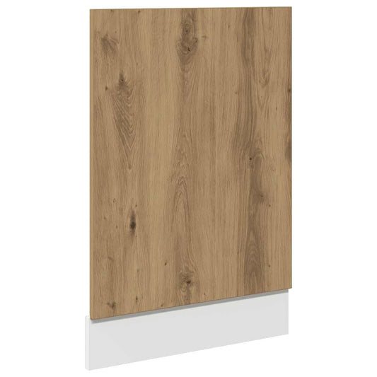 vidaXL Dishwasher Panel "Lyon" Artisian Oak 45x3x67 cm Engineered Wood