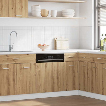 vidaXL Dishwasher Panel Lyon Artisan Oak 60x1.5x67 cm Engineered Wood
