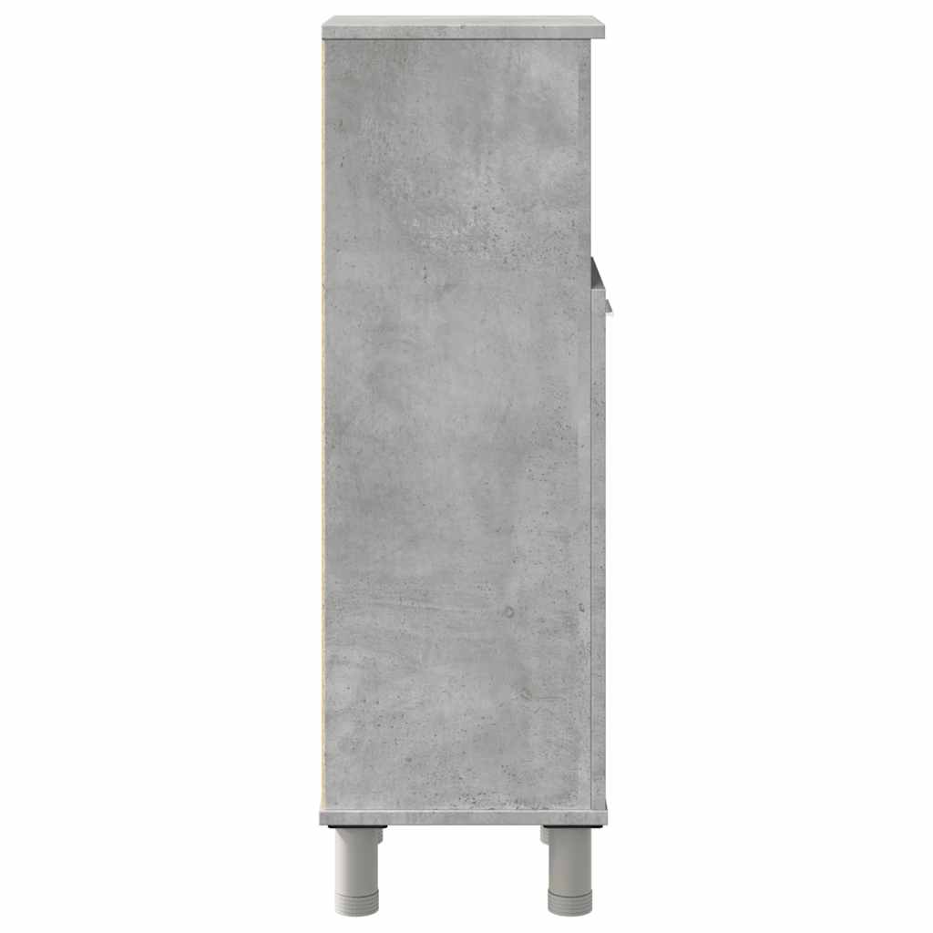 vidaXL Bathroom Cabinet Concrete Grey 30x30x95 cm Engineered Wood
