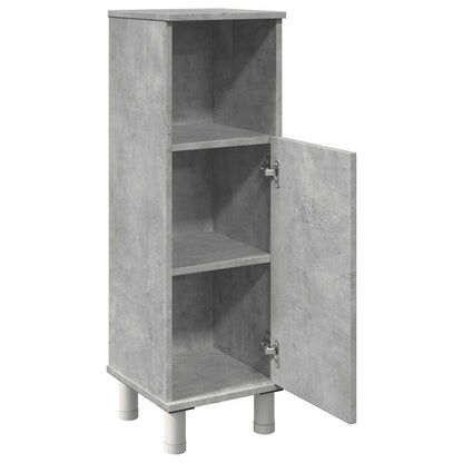vidaXL Bathroom Cabinet Concrete Grey 30x30x95 cm Engineered Wood