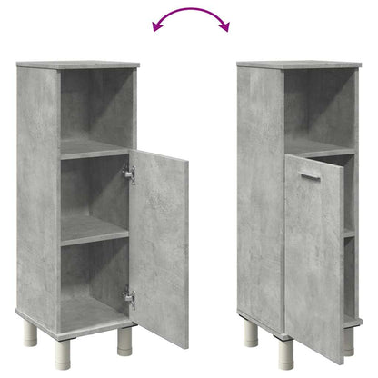 vidaXL Bathroom Cabinet Concrete Grey 30x30x95 cm Engineered Wood