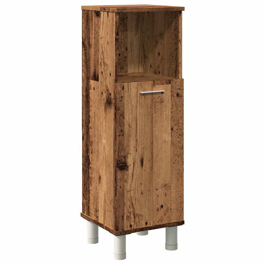 vidaXL Bathroom Cabinet Old Wood 30x30x95 cm Engineered Wood