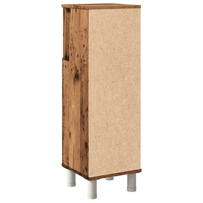 vidaXL Bathroom Cabinet Old Wood 30x30x95 cm Engineered Wood