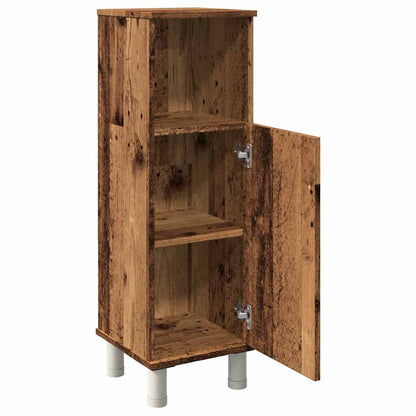 vidaXL Bathroom Cabinet Old Wood 30x30x95 cm Engineered Wood