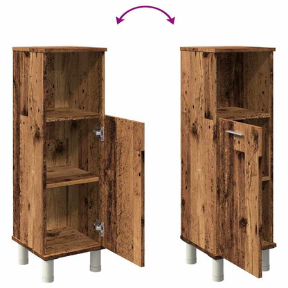 vidaXL Bathroom Cabinet Old Wood 30x30x95 cm Engineered Wood