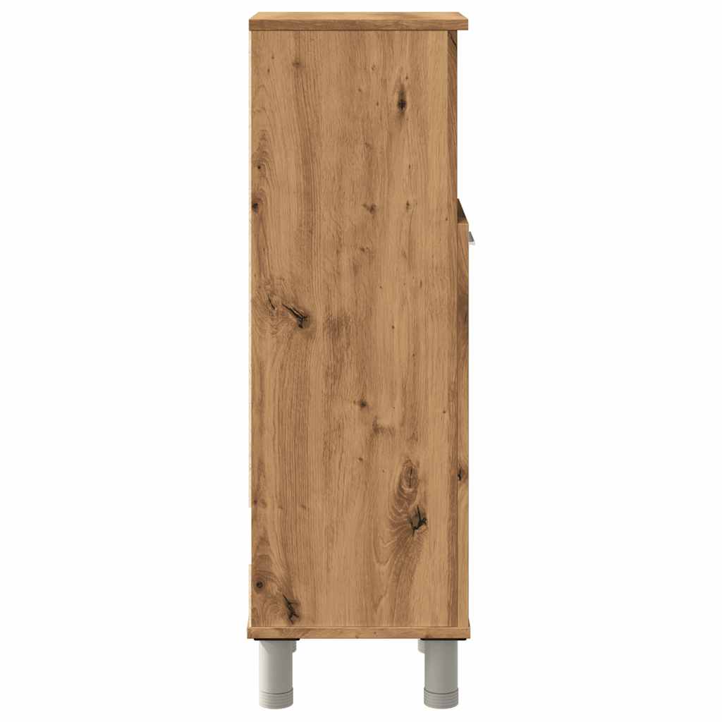 vidaXL Bathroom Cabinet Artisan Oak 30x30x95 cm Engineered Wood