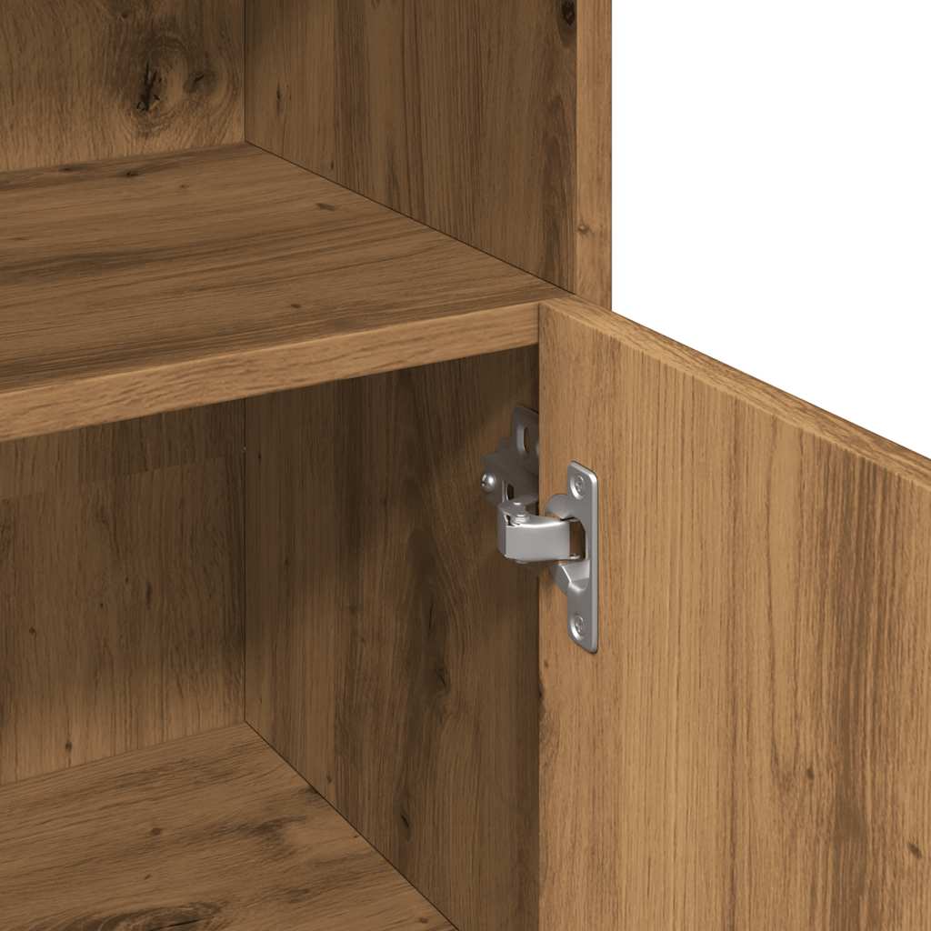 vidaXL Bathroom Cabinet Artisan Oak 30x30x95 cm Engineered Wood