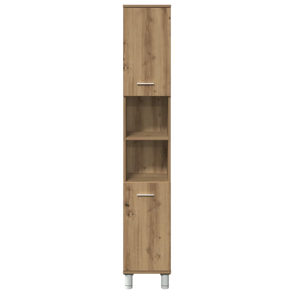vidaXL Bathroom Cabinet Artisan Oak 30x30x179 cm Engineered Wood