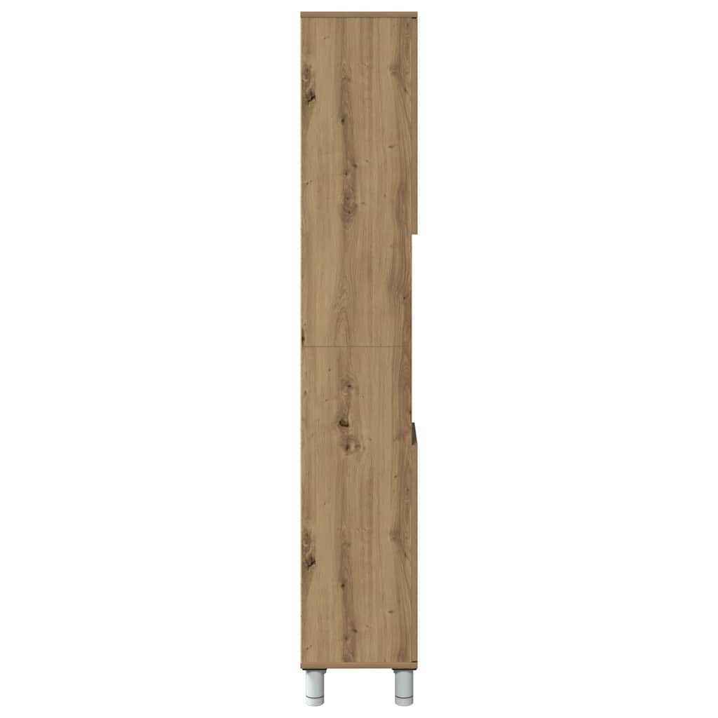 vidaXL Bathroom Cabinet Artisan Oak 30x30x179 cm Engineered Wood