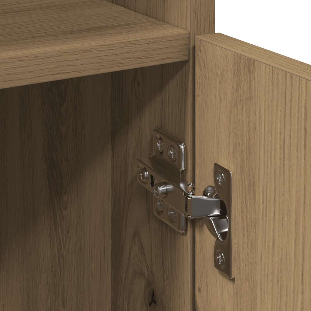 vidaXL Bathroom Cabinet Artisan Oak 30x30x179 cm Engineered Wood