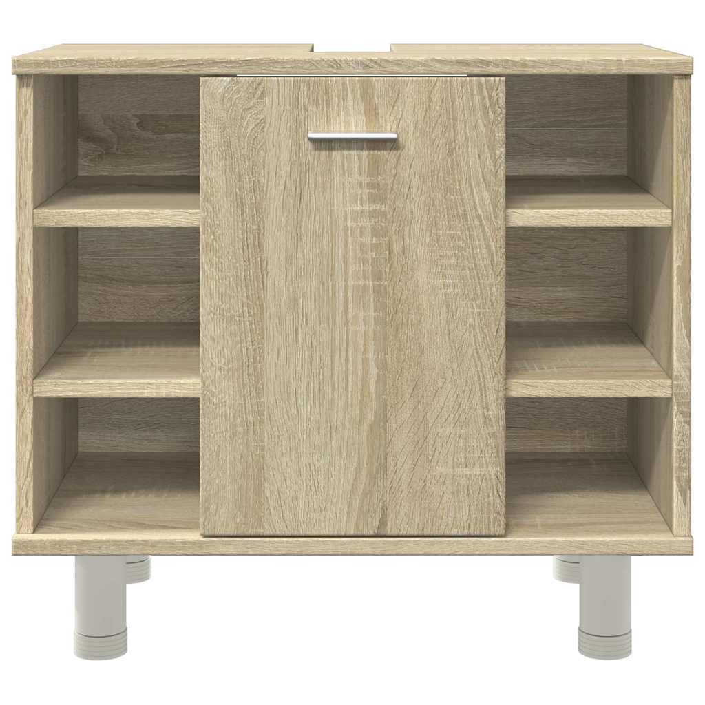 vidaXL Bathroom Cabinet Sonoma Oak 60x32x53.5 cm Engineered Wood