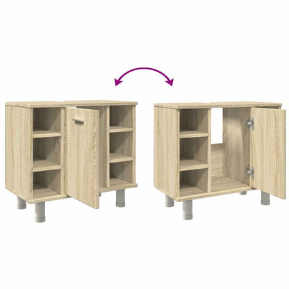 vidaXL Bathroom Cabinet Sonoma Oak 60x32x53.5 cm Engineered Wood