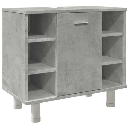 vidaXL Bathroom Cabinet Concrete Grey 60x32x53,5 cm Engineered Wood