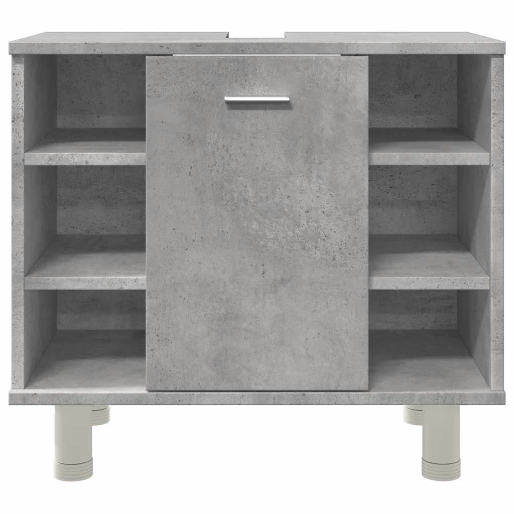 vidaXL Bathroom Cabinet Concrete Grey 60x32x53,5 cm Engineered Wood