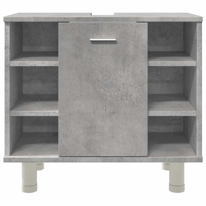 vidaXL Bathroom Cabinet Concrete Grey 60x32x53,5 cm Engineered Wood