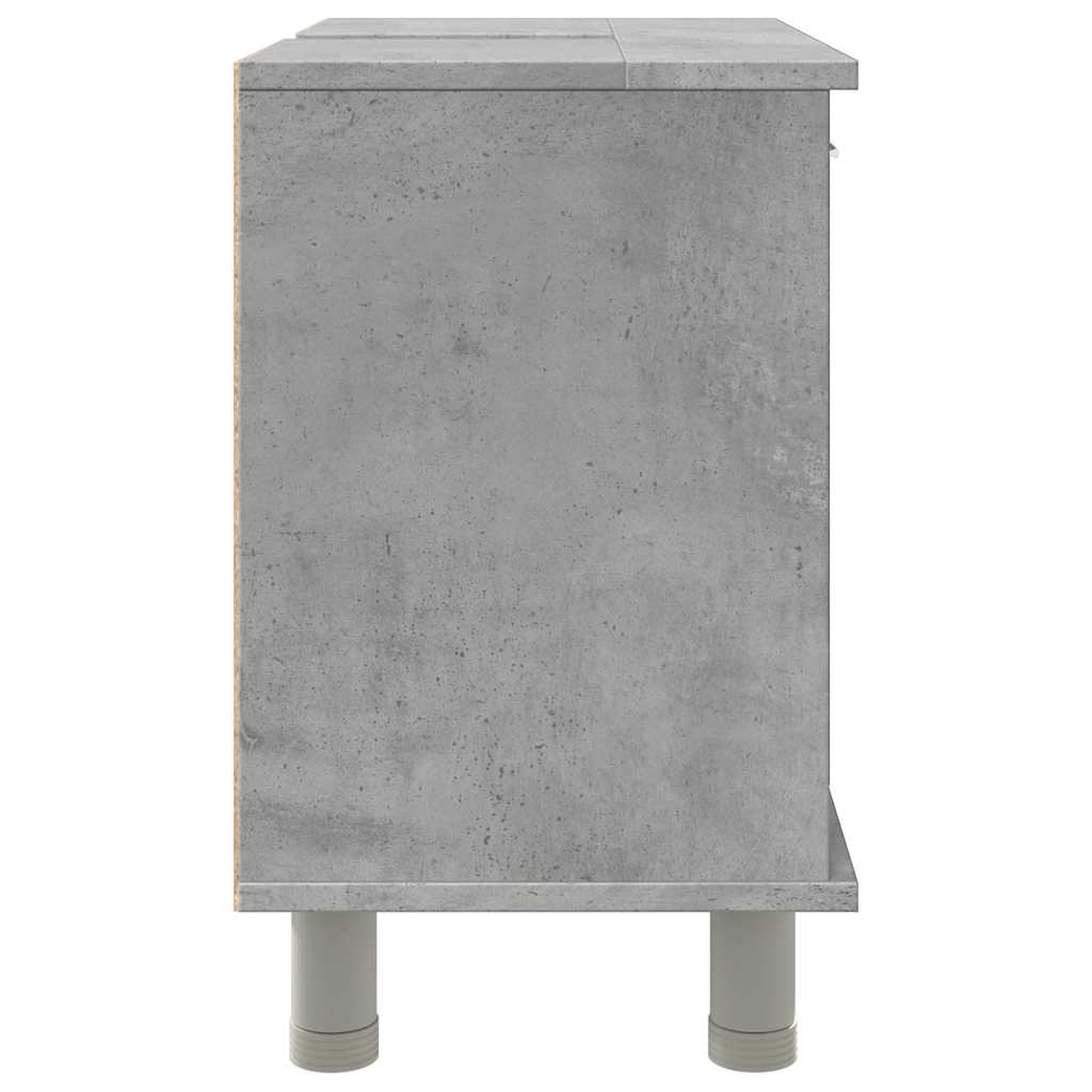 vidaXL Bathroom Cabinet Concrete Grey 60x32x53,5 cm Engineered Wood