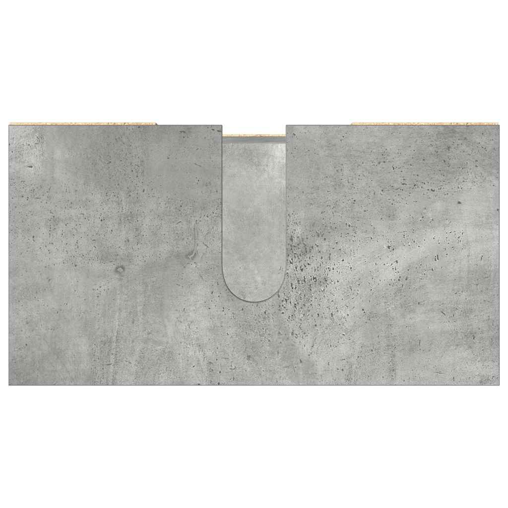 vidaXL Bathroom Cabinet Concrete Grey 60x32x53.5 cm Engineered Wood