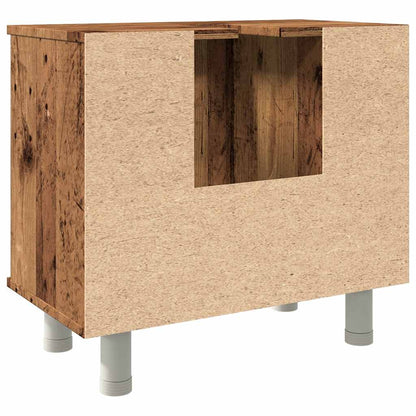 vidaXL Bathroom Cabinet Old Wood 60x32x53.5 cm Engineered Wood