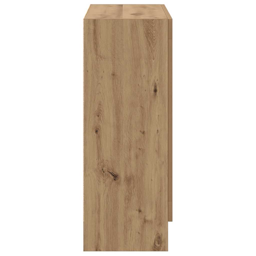 vidaXL Book Cabinet Artisan Oak 82,5x30,5x80 cm Engineered Wood