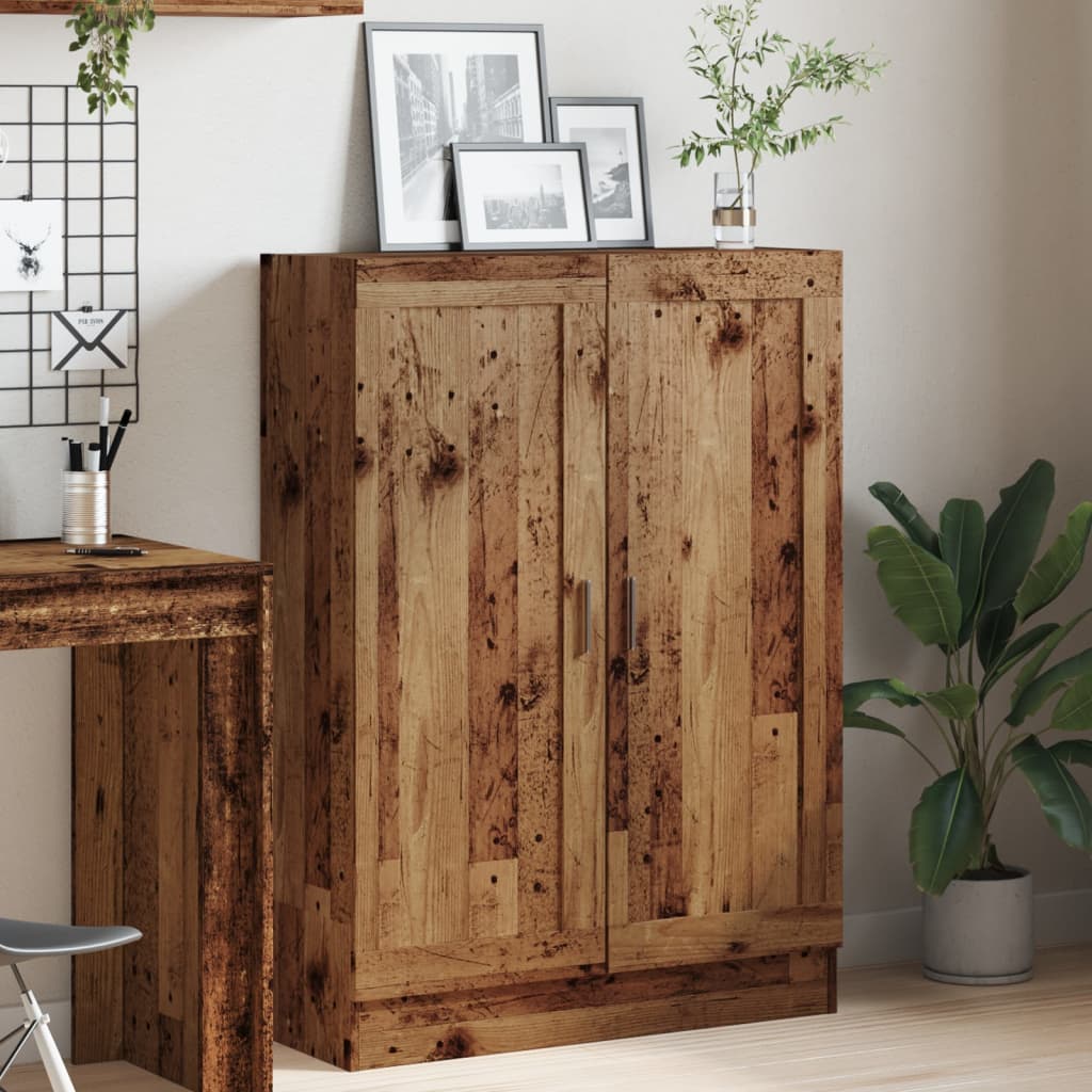 vidaXL Book Cabinet Old Wood 82,5x30,5x115 cm Engineered Wood