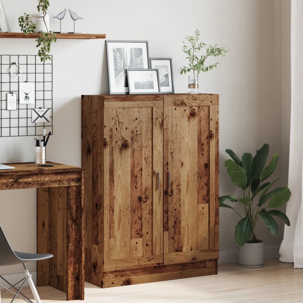 vidaXL Book Cabinet Old Wood 82,5x30,5x115 cm Engineered Wood
