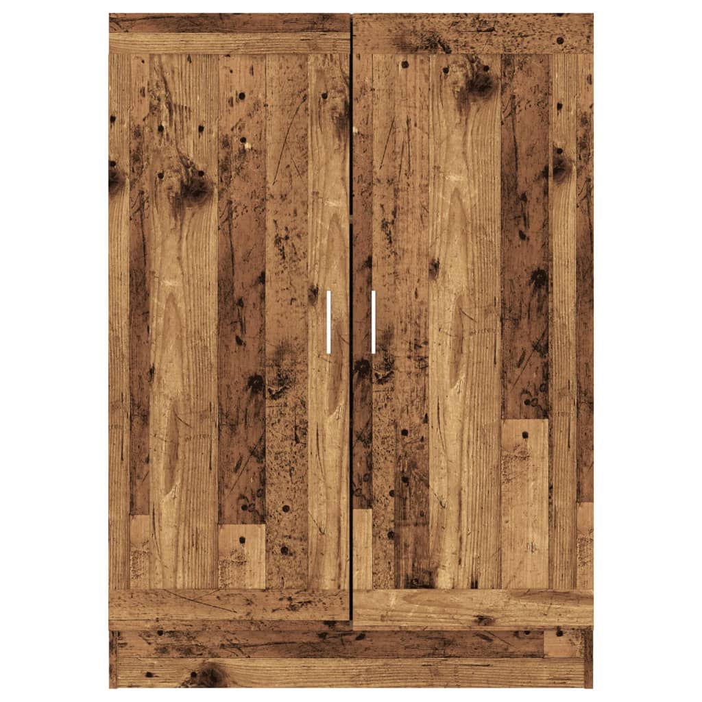 vidaXL Book Cabinet Old Wood 82,5x30,5x115 cm Engineered Wood