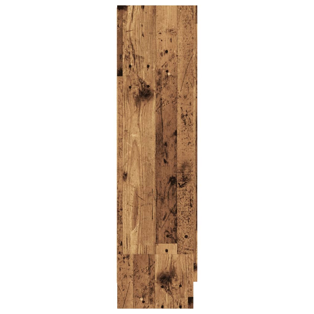 vidaXL Book Cabinet Old Wood 82,5x30,5x115 cm Engineered Wood