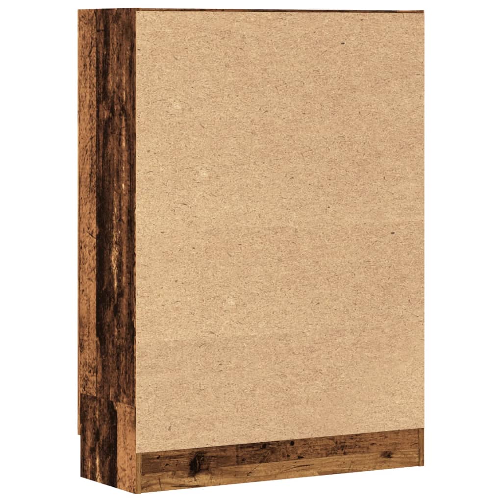 vidaXL Book Cabinet Old Wood 82,5x30,5x115 cm Engineered Wood