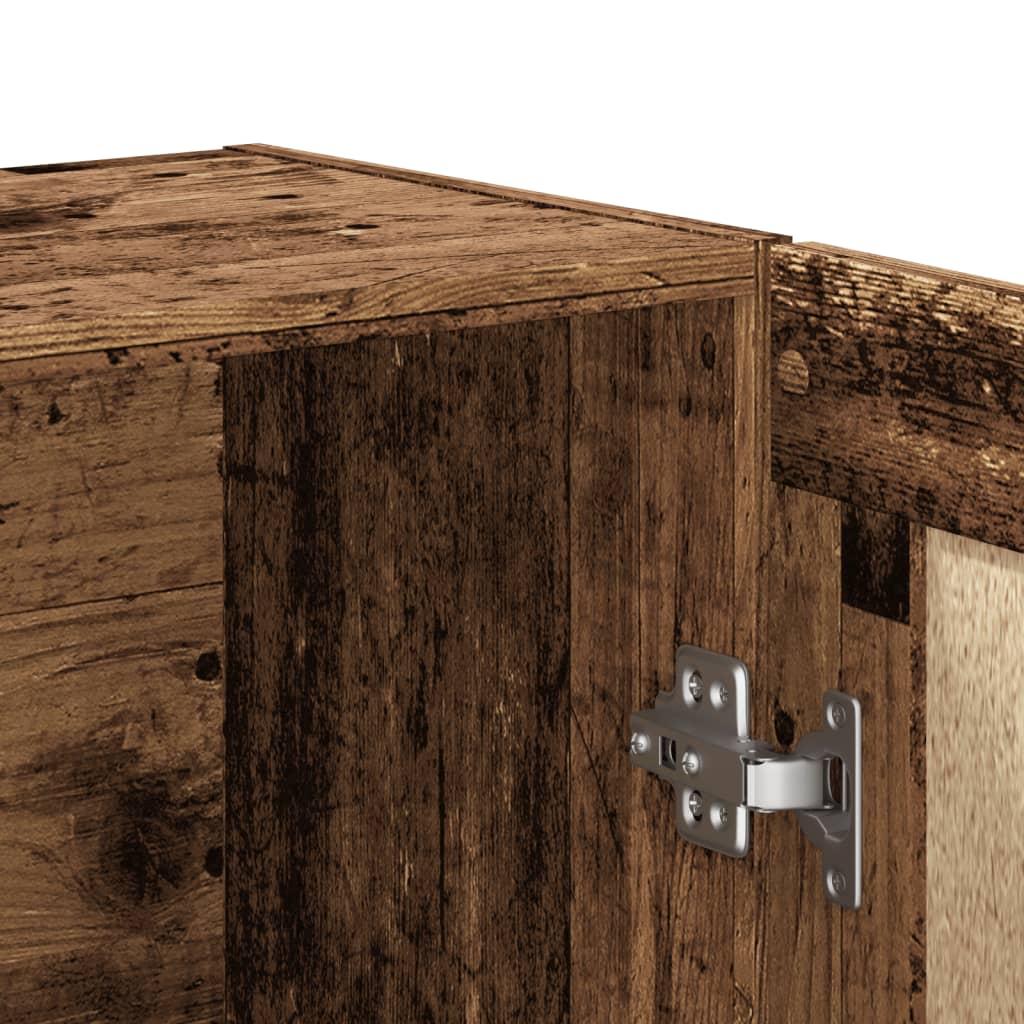 vidaXL Book Cabinet Old Wood 82,5x30,5x115 cm Engineered Wood