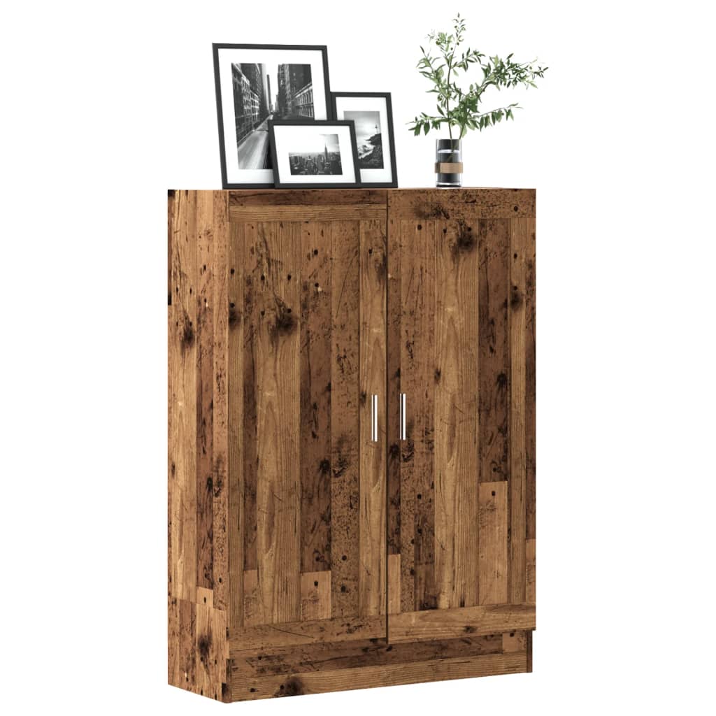 vidaXL Book Cabinet Old Wood 82,5x30,5x115 cm Engineered Wood
