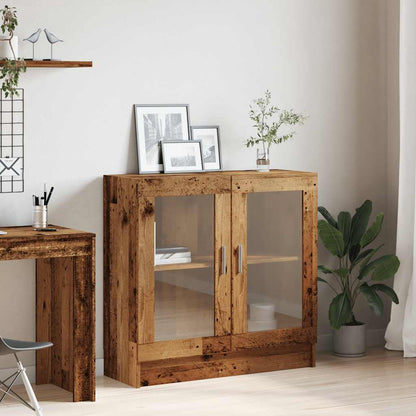 vidaXL Book Cabinet Old Wood 82,5x30,5x80 cm Engineered Wood