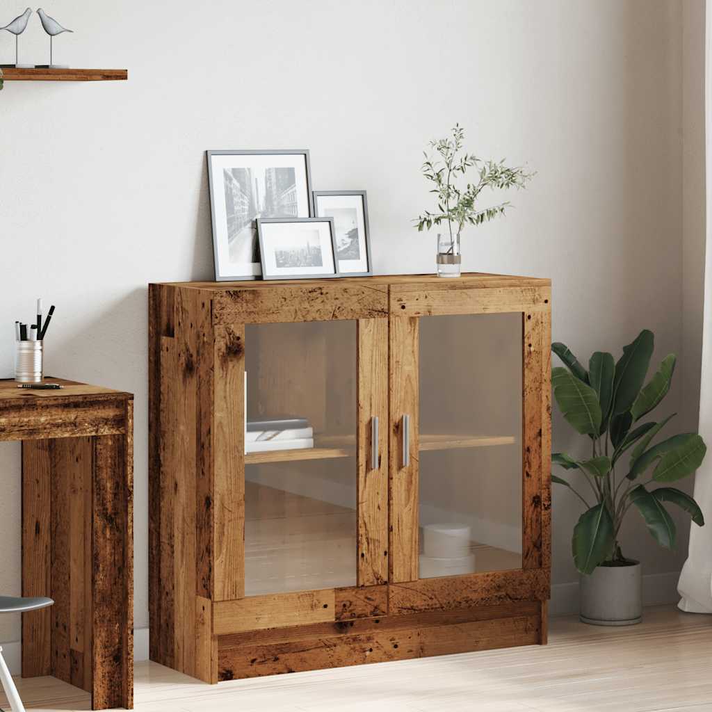 vidaXL Book Cabinet Old Wood 82,5x30,5x80 cm Engineered Wood