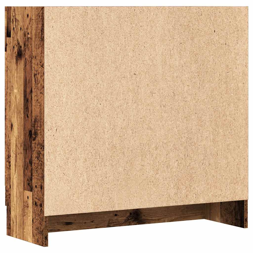 vidaXL Book Cabinet Old Wood 82,5x30,5x80 cm Engineered Wood