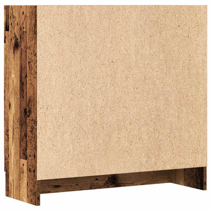 vidaXL Book Cabinet Old Wood 82,5x30,5x80 cm Engineered Wood