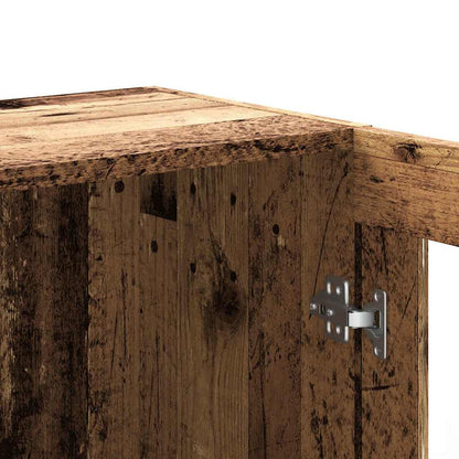 vidaXL Book Cabinet Old Wood 82,5x30,5x80 cm Engineered Wood