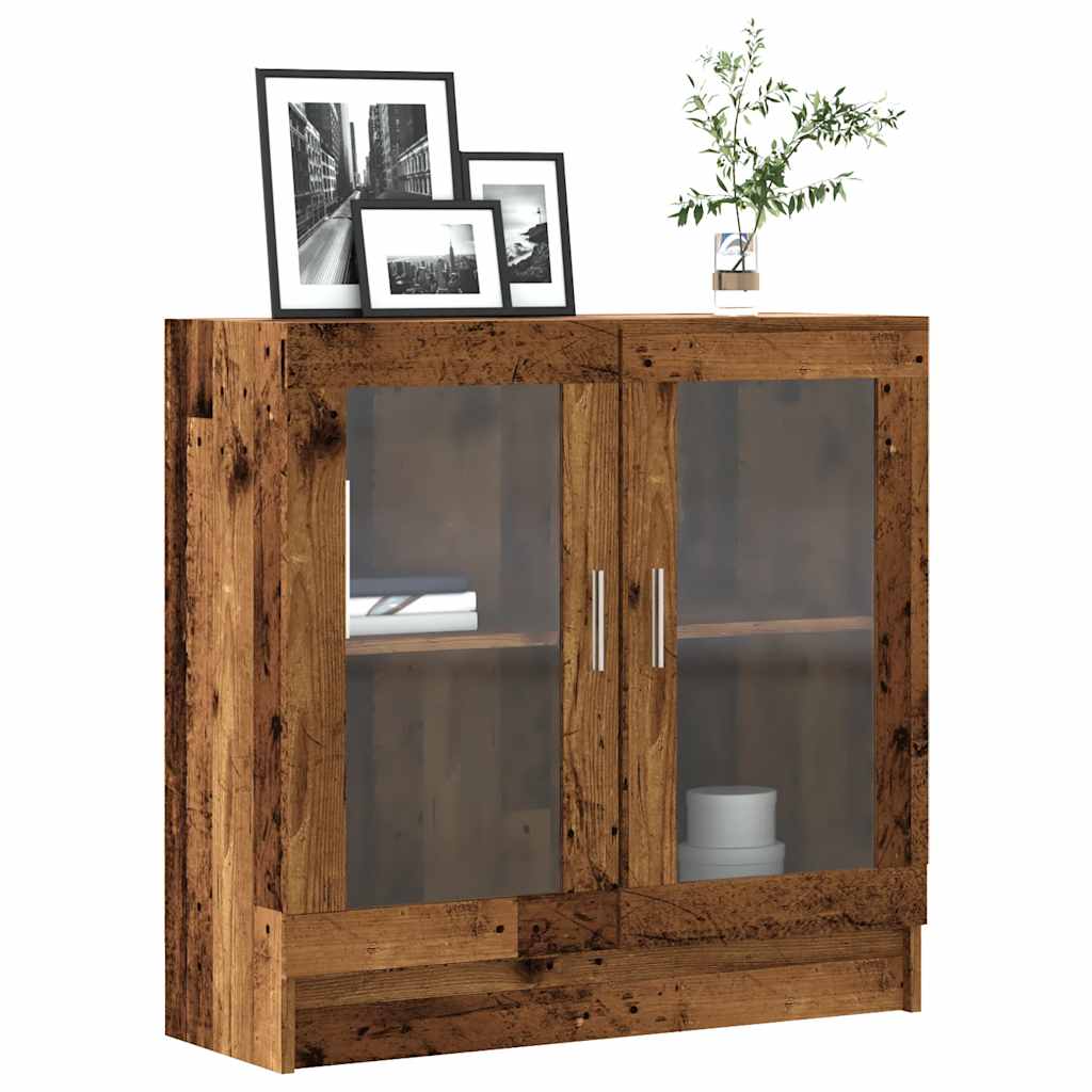 vidaXL Book Cabinet Old Wood 82,5x30,5x80 cm Engineered Wood