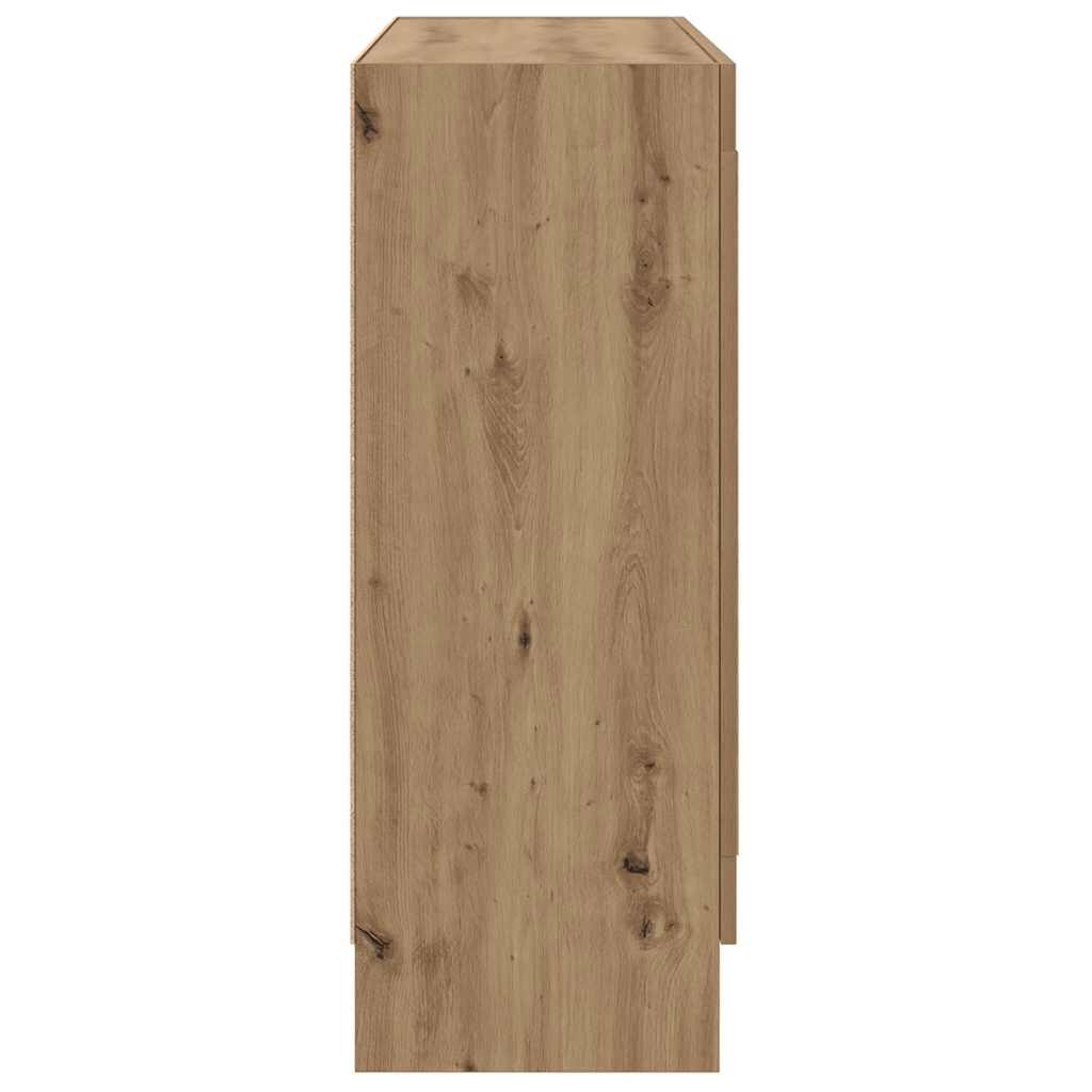 vidaXL Book Cabinet Artisan Oak 82,5x30,5x80 cm Engineered Wood