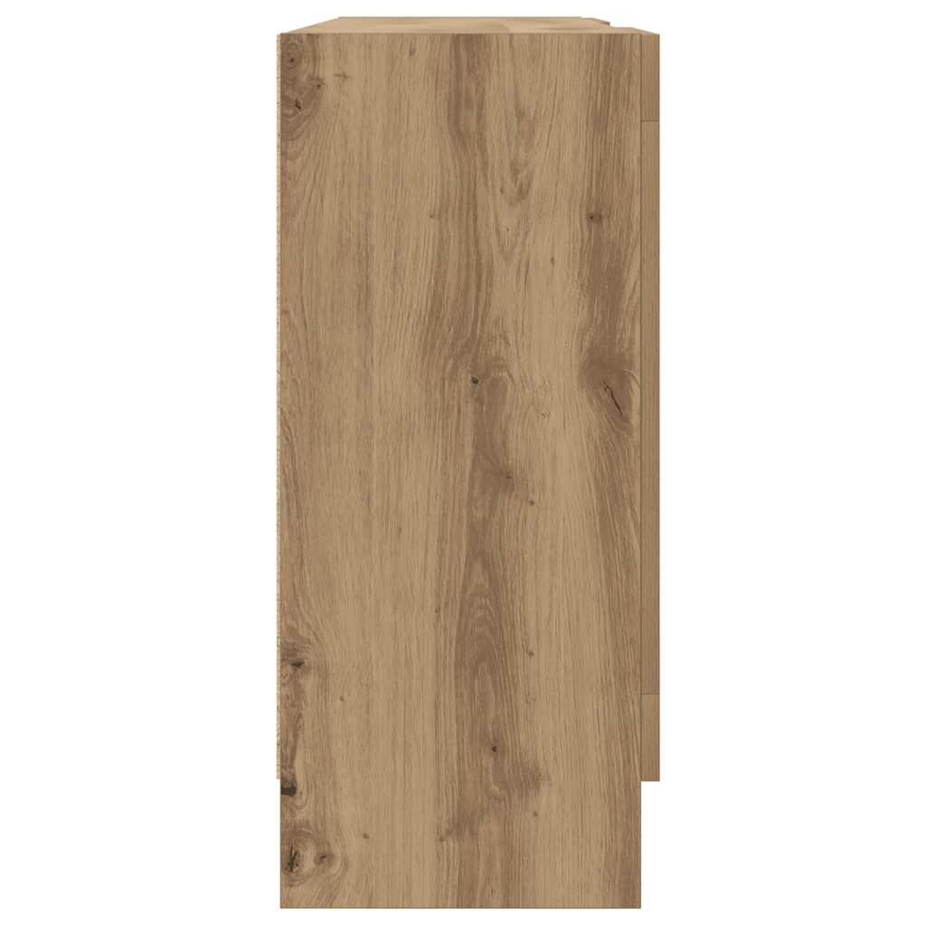vidaXL Sideboard Artisan Oak 120x30,5x70 cm Engineered Wood