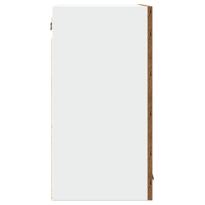 vidaXL Kitchen Wall Cabinet Lyon with Glass Door Old Wood 60x31x60 cm