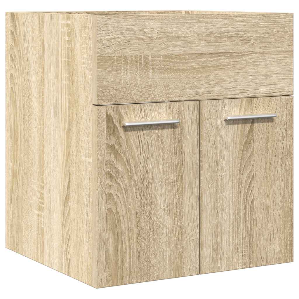 vidaXL Bathroom Sink Cabinet Sonoma Oak 41x38,5x46 cm Engineered Wood